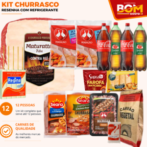 KIT CHURRASCO RESENHA COM REFRIGERANTE