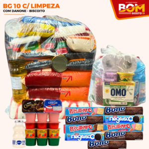BOM GOSTO 10KG DE ARROZ COM DANONE E BISCOITO