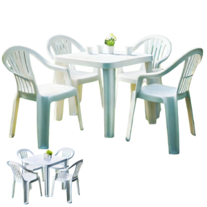 CONJUNTO DE MESA DE PLÁSTICO