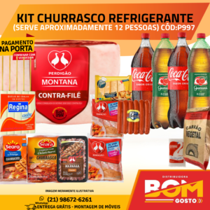 KIT CHURRASCO COM REFRIGERANTE