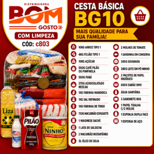 BOM GOSTO 10KG DE ARROZ COM LIMPEZA