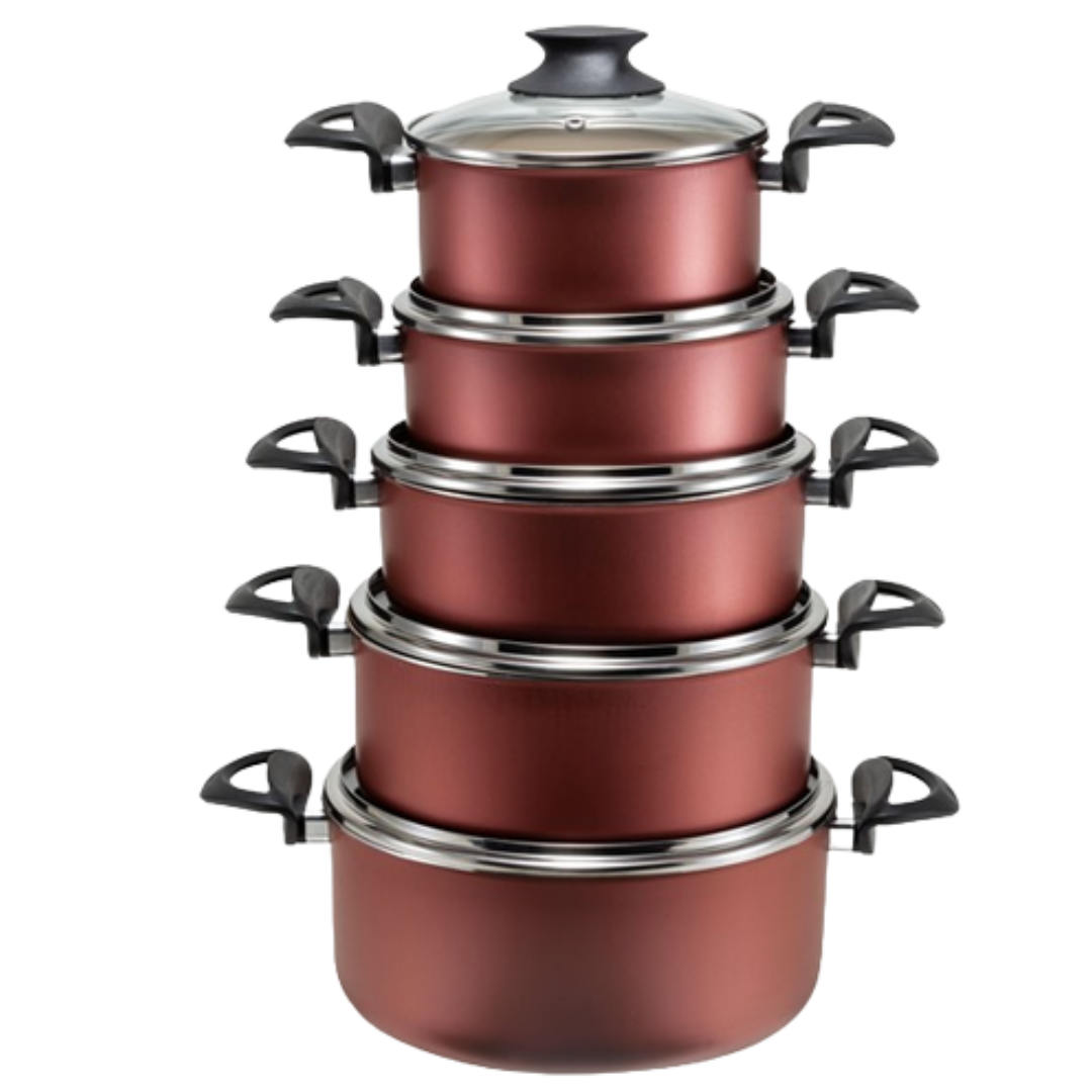 JOGO DE PANELA CEREJA