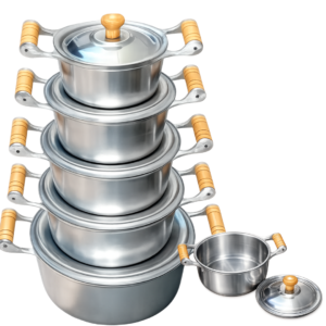 JOGO DE PANELA ALUMINIO BATIDO