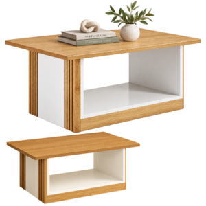 MESA DE CENTRO PÉROLA CINAMOMO OFF WHITE